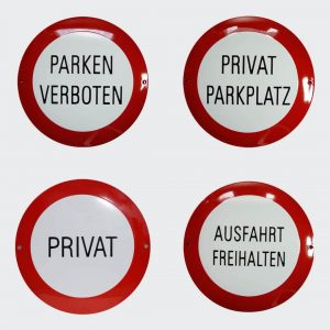 Verbot-Privat-Parken-Ausfahrt-rund-30cm