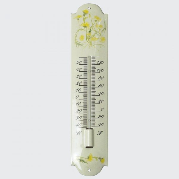 Thermometer mit Blumenmotiv-1