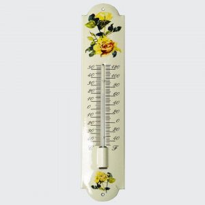 Thermometer mit Blumenmotiv-7